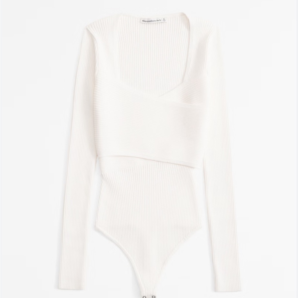 Abercrombie wrap bodysuit sweater